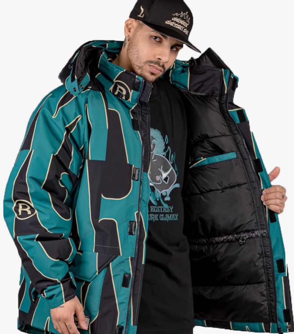 Grimey Snow Fox All Over Print Parka