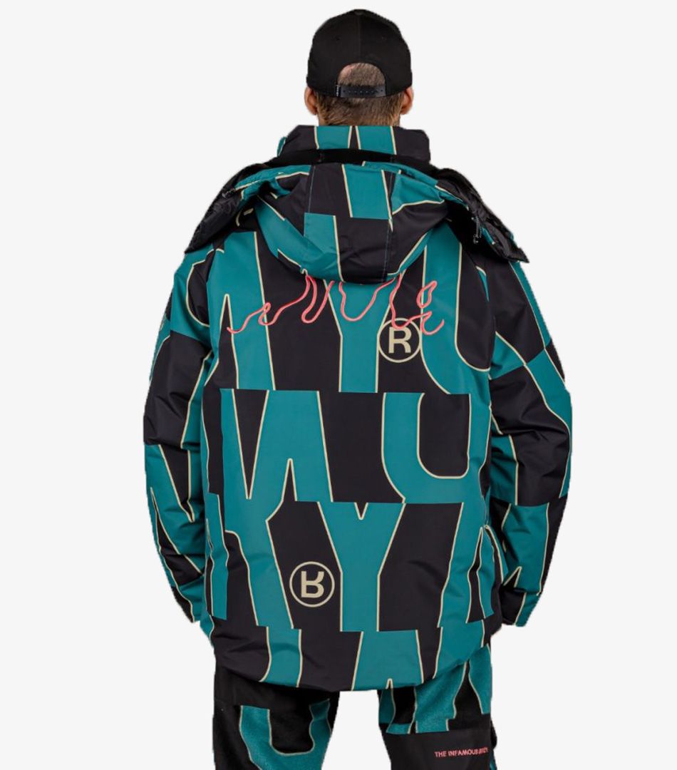 Grimey Snow Fox All Over Print Parka