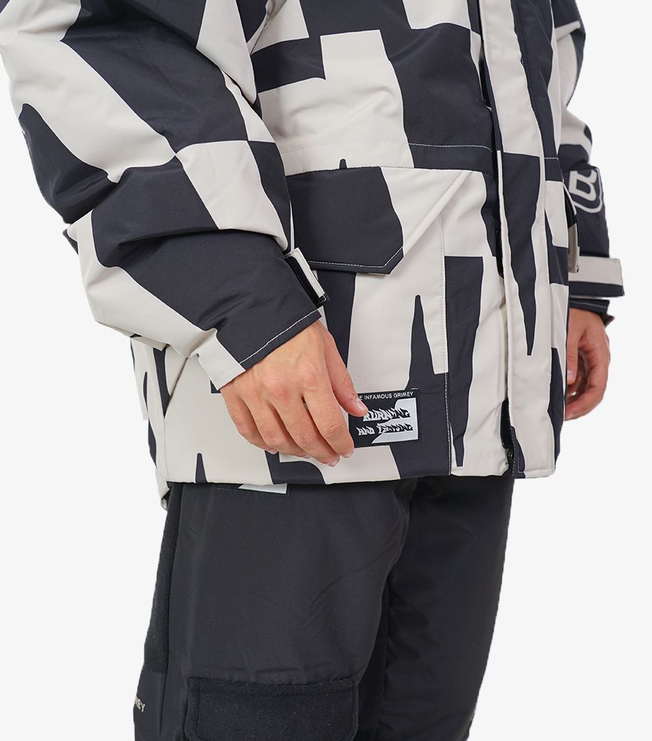 Grimey Snow Fox All Over Print Parka | Casual Ρούχα
