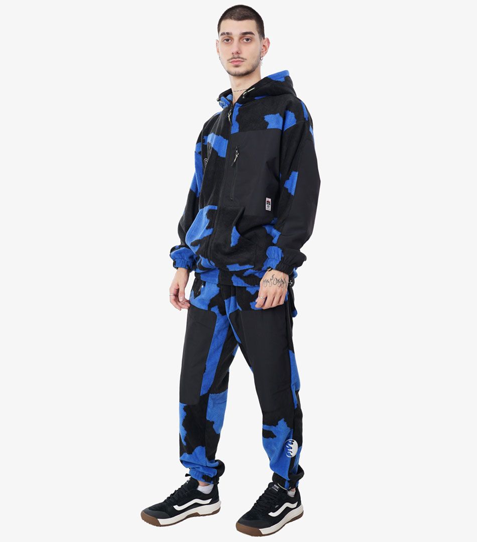 Grimey Back At You Allover Print Polar Fleece Track Pant