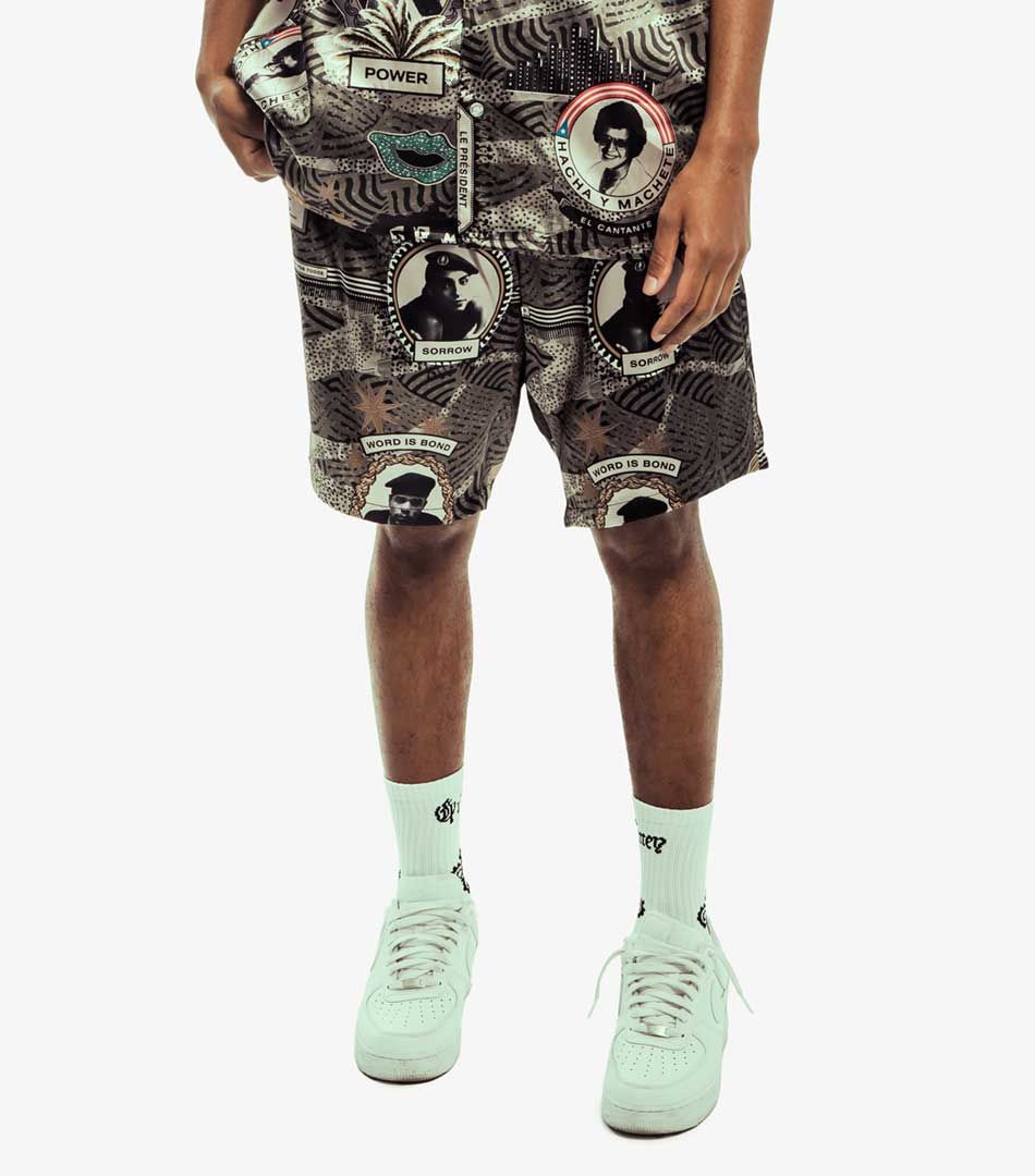 Grimey Supastar Satin Shorts