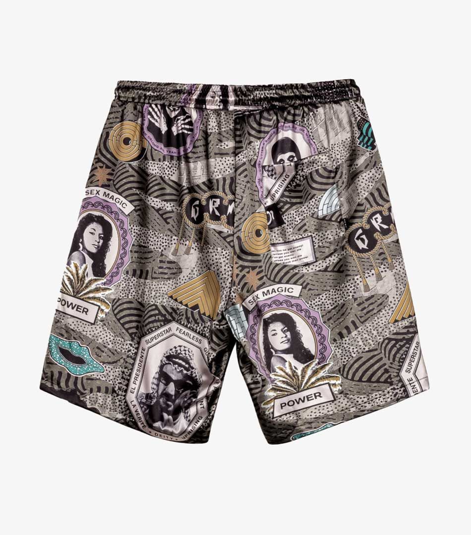 Grimey Supastar Satin Shorts