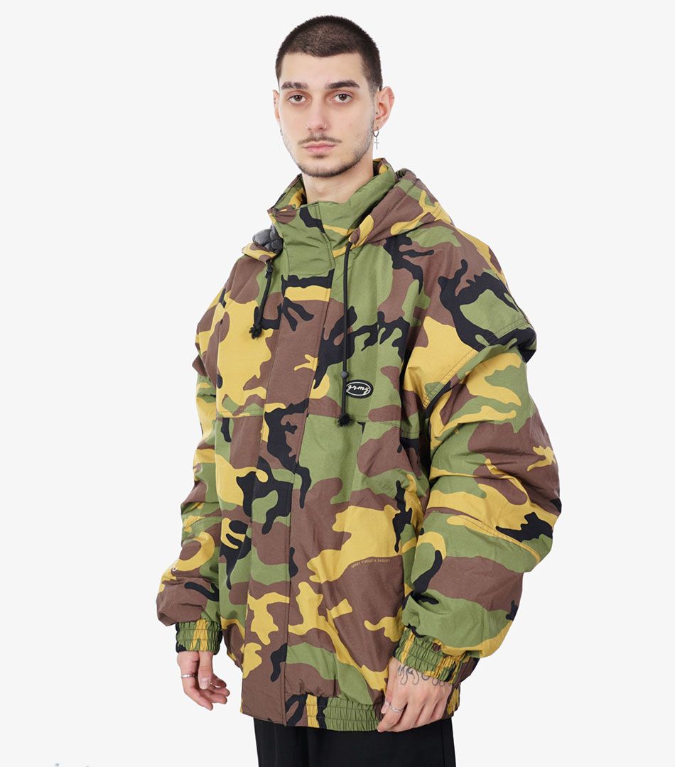 Grimey The Strait Talk Allover Print Camo Jacket