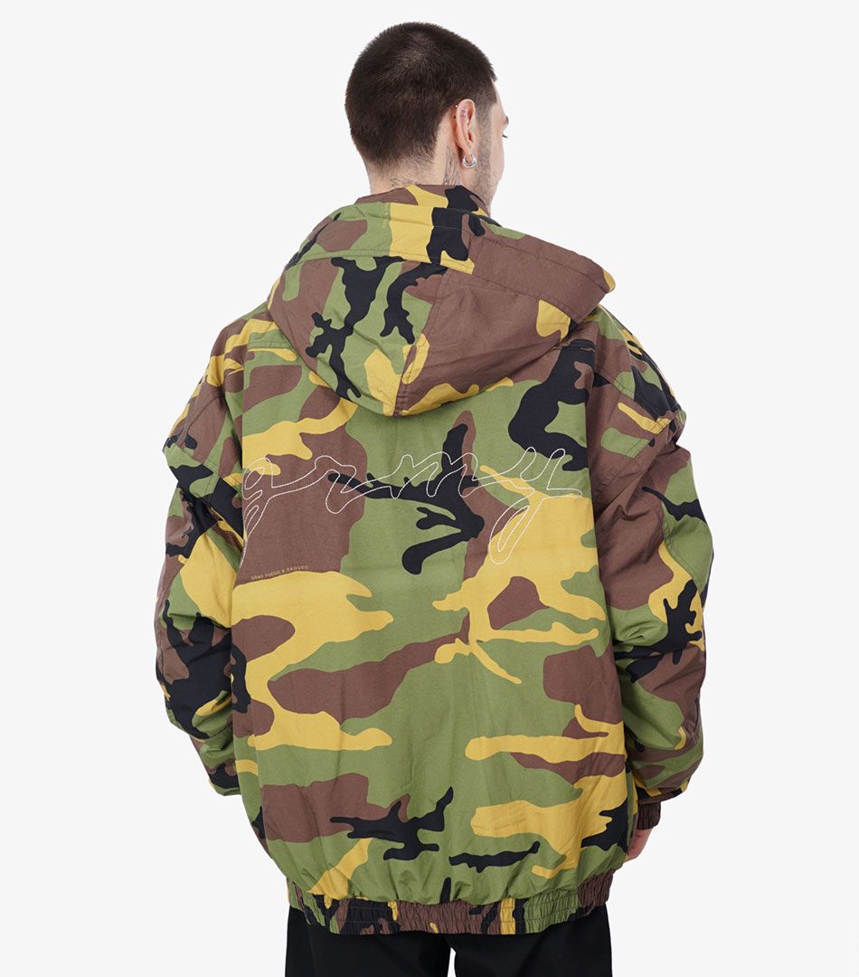 Grimey The Strait Talk Allover Print Camo Jacket