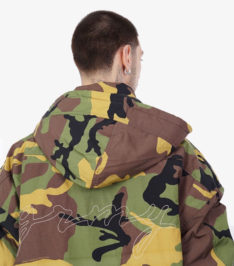 Grimey The Strait Talk Allover Print Camo Jacket