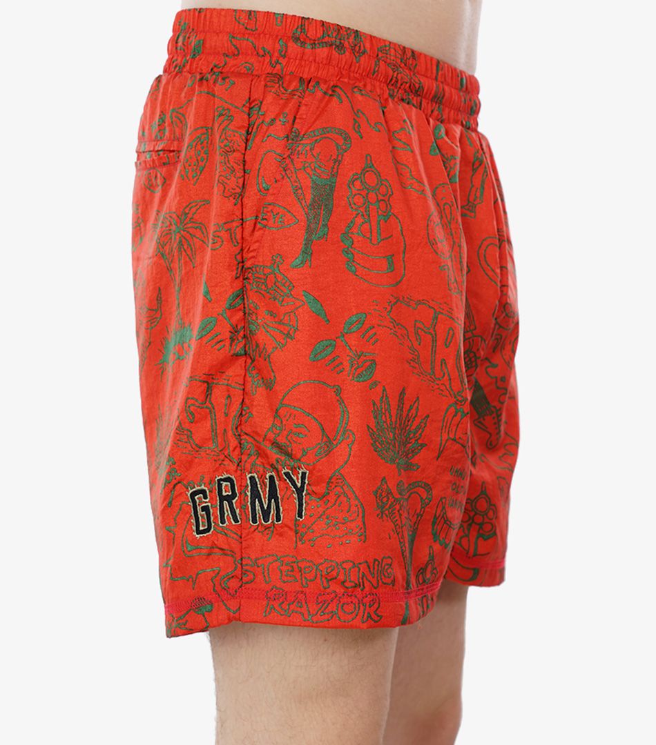 Grimey The Toughest Satin Shorts