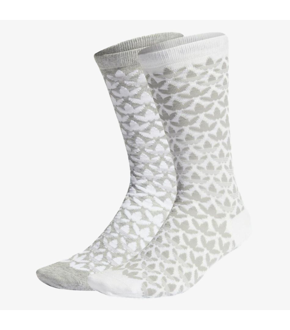 Adidas Originals Monogram Thin Crew Socks 2P