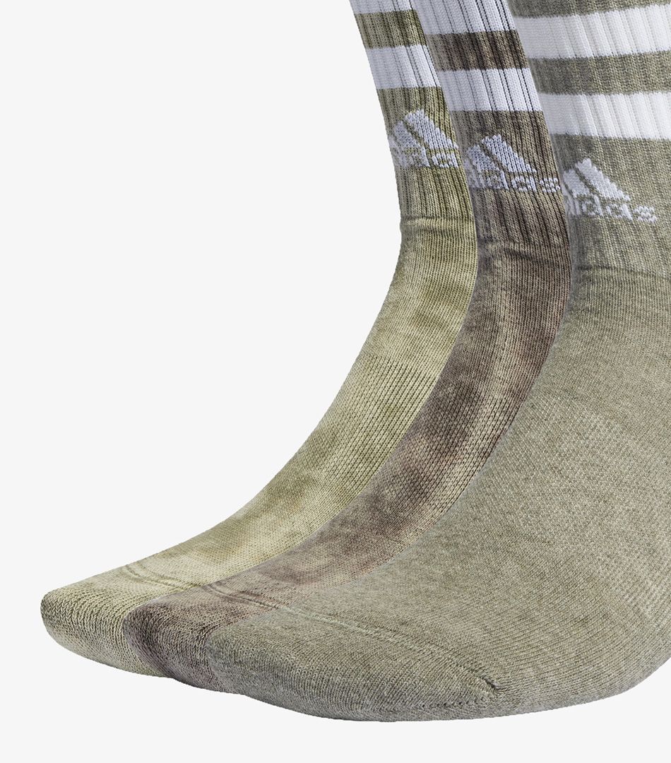 Adidas 3-Stripes Stonewash Crew Socks 3 Pairs