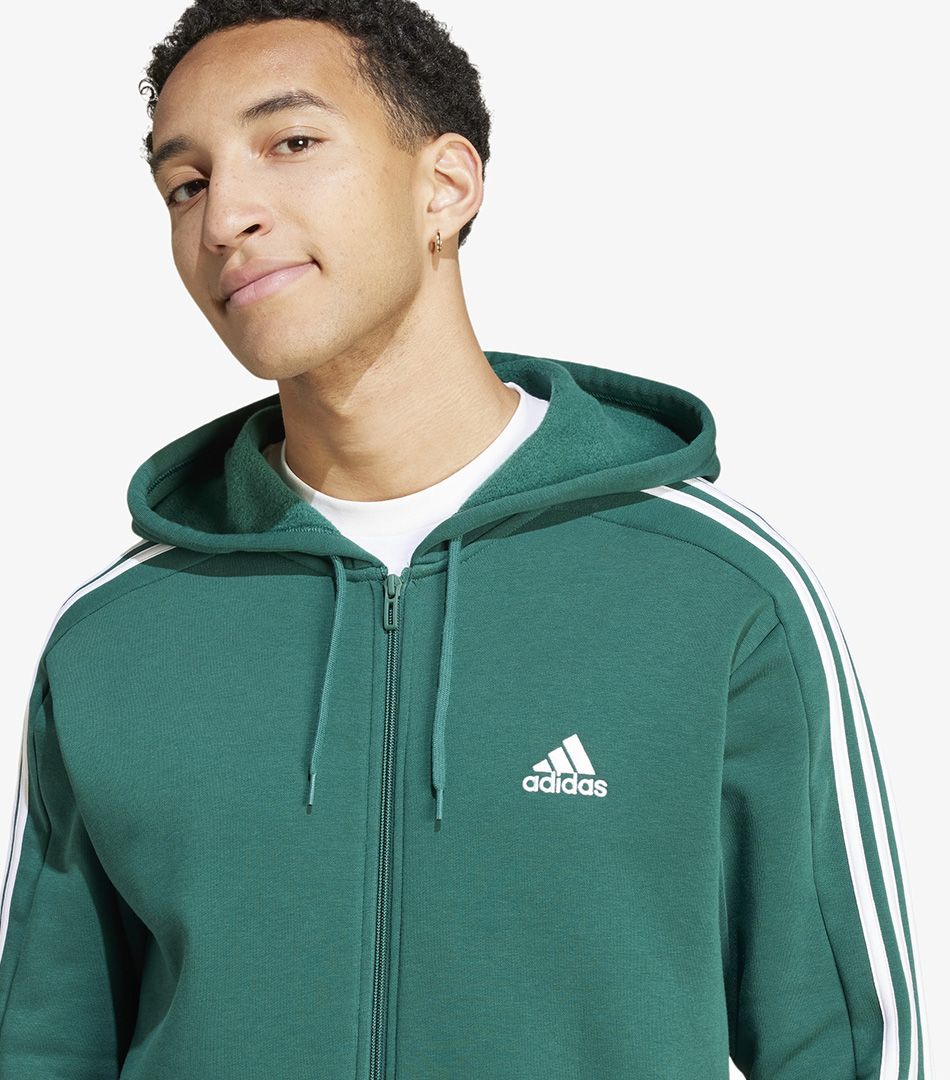 Adidas Essentials Fleece 3-Stripes Full-Zip