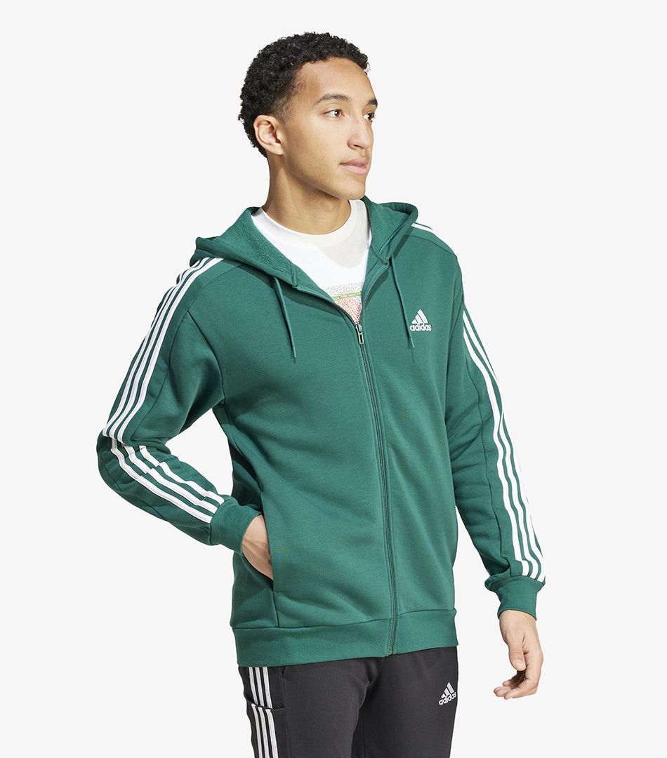 Adidas Essentials Fleece 3-Stripes Full-Zip