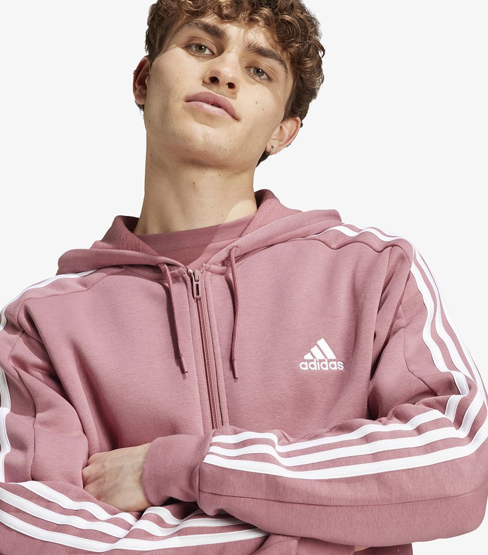 Adidas 3 Stripes Full Zip Hoodie