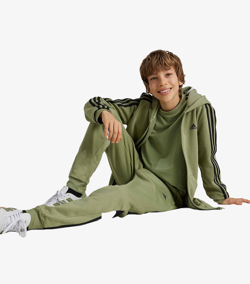 Adidas Essentials 3-Stripes Fleece Full-Zip Hoodie