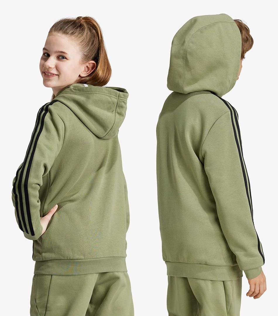 Adidas Essentials 3-Stripes Fleece Full-Zip Hoodie