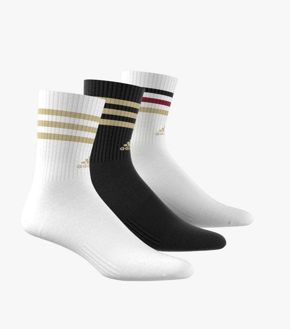 Adidas 3-Stripes Cushioned Crew Socks 3 Pairs