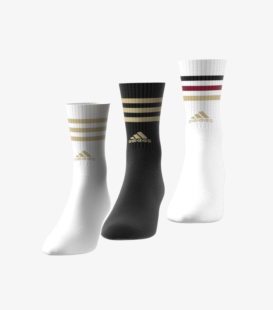 Adidas 3-Stripes Cushioned Crew Socks 3 Pairs