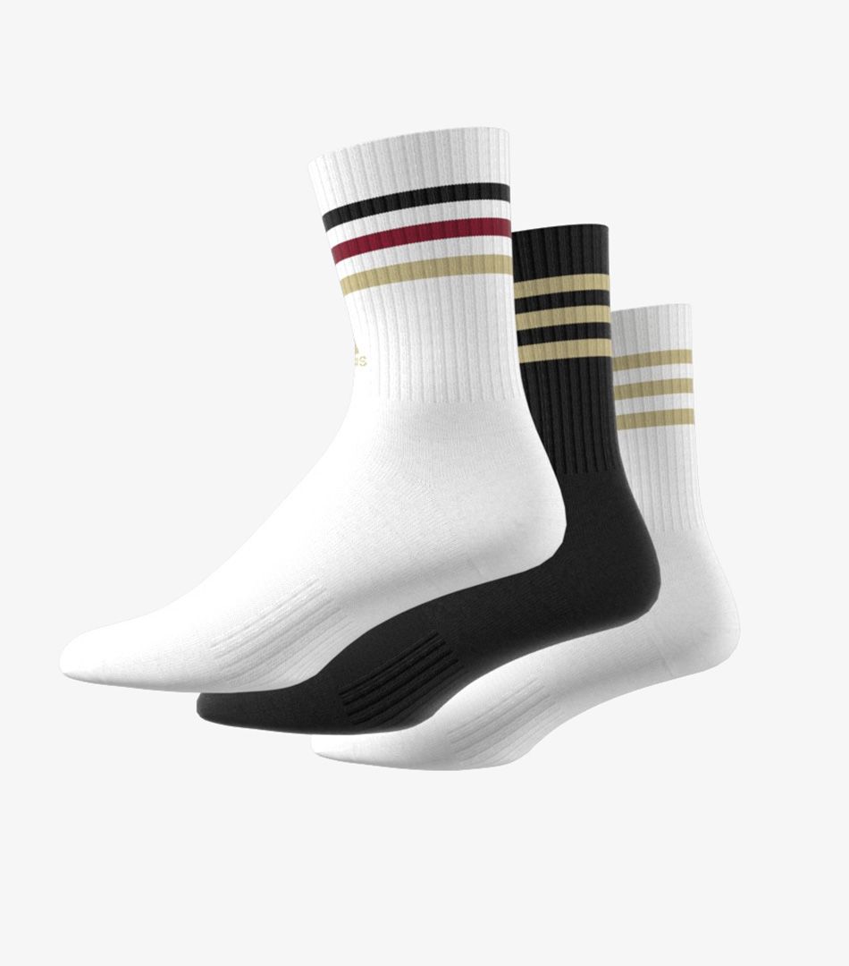 Adidas 3-Stripes Cushioned Crew Socks 3 Pairs