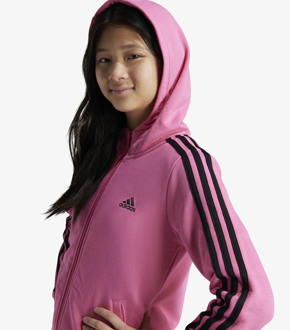Adidas Essentials 3-Stripes Full-Zip Hoodie
