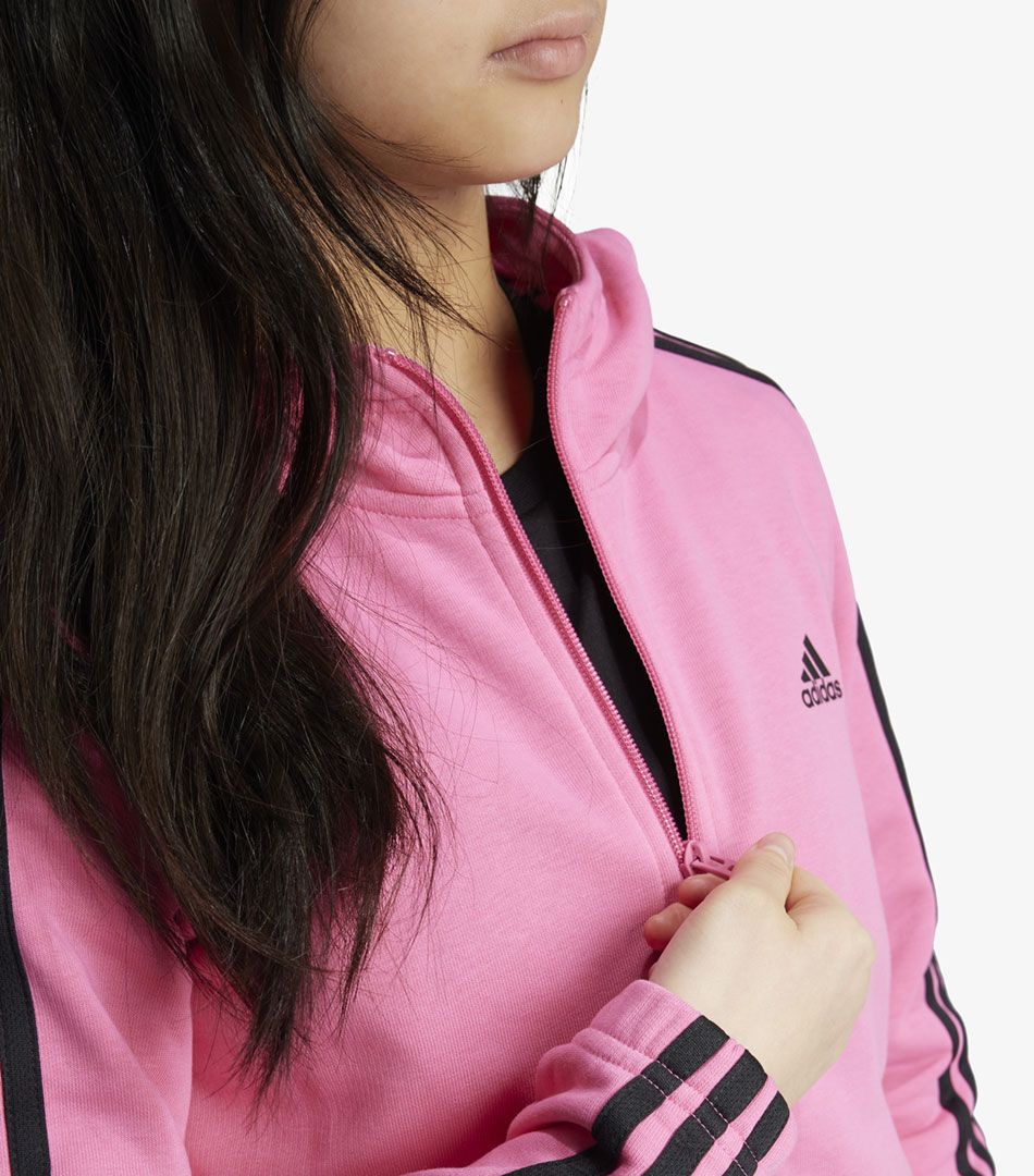 Adidas Essentials 3-Stripes Full-Zip Hoodie