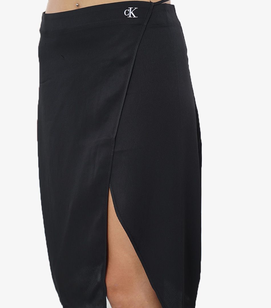 Calvin Klein Tie Detail Midi Skirt