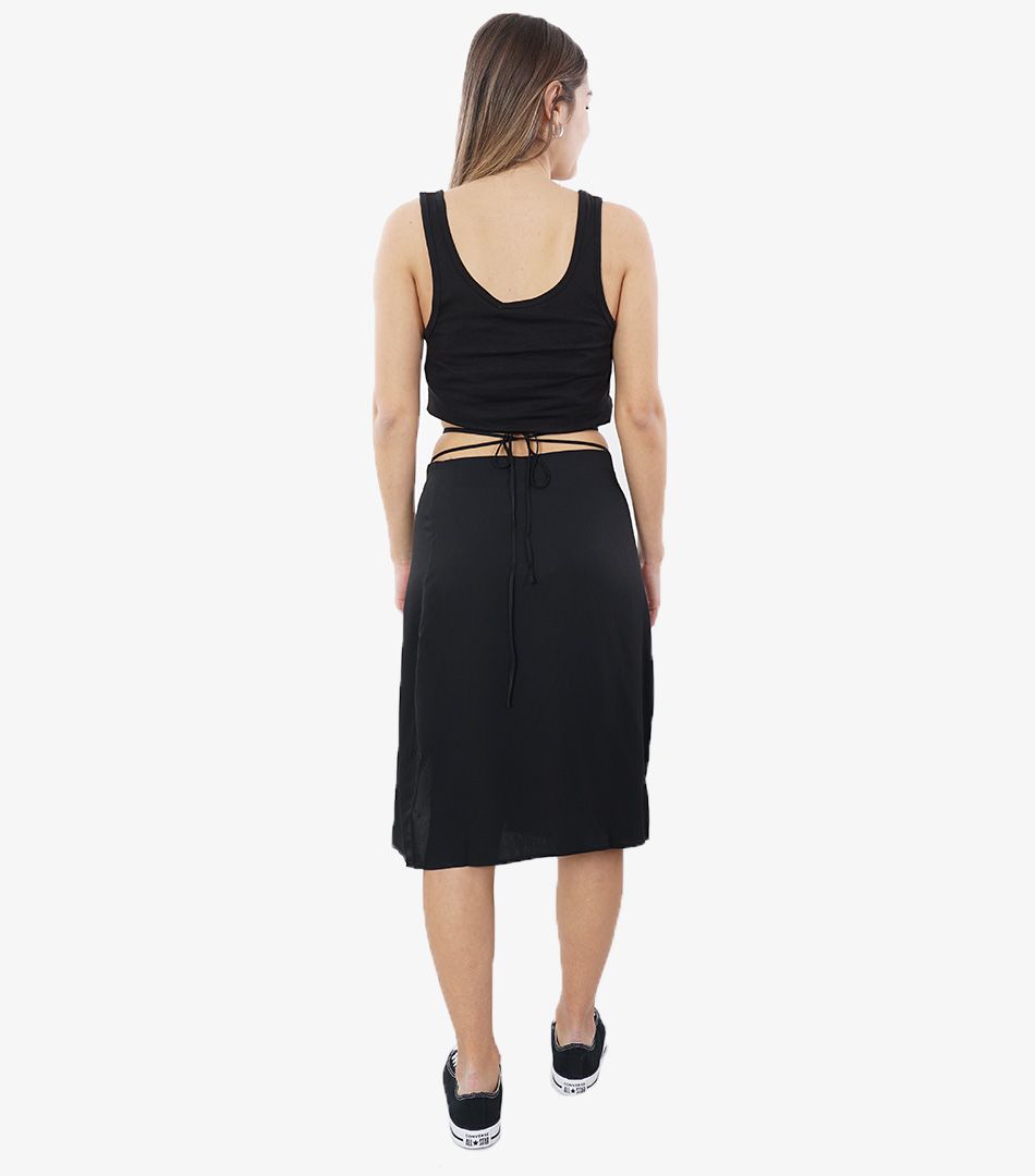 Calvin Klein Tie Detail Midi Skirt