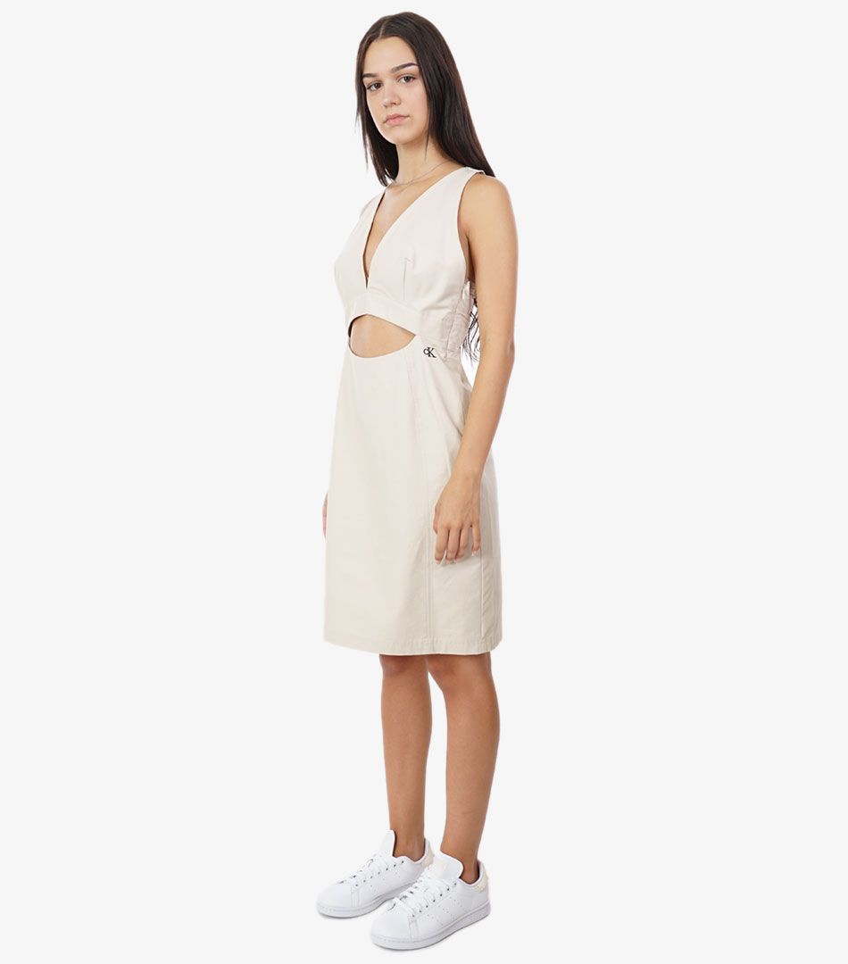 Calvin Klein Open Back Strap Utility Dress