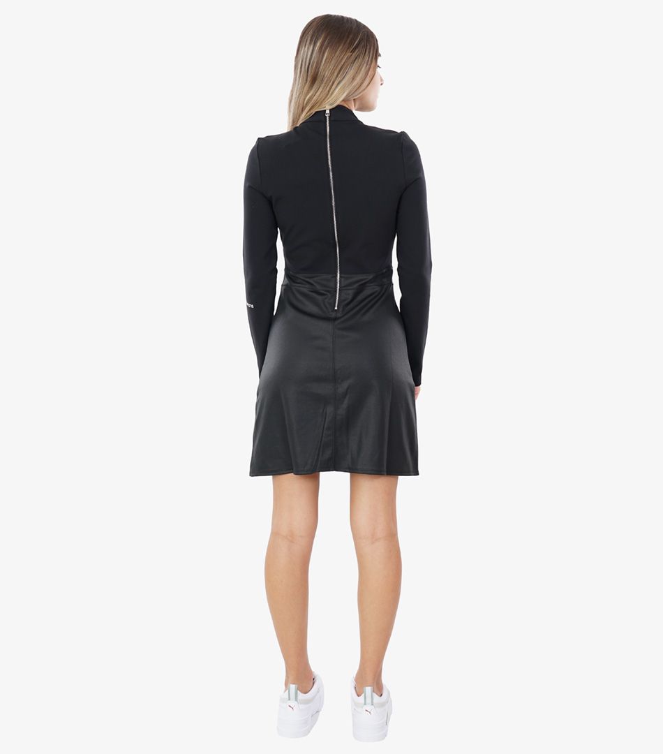 Calvin Klein Coated Milano A-Line Dress