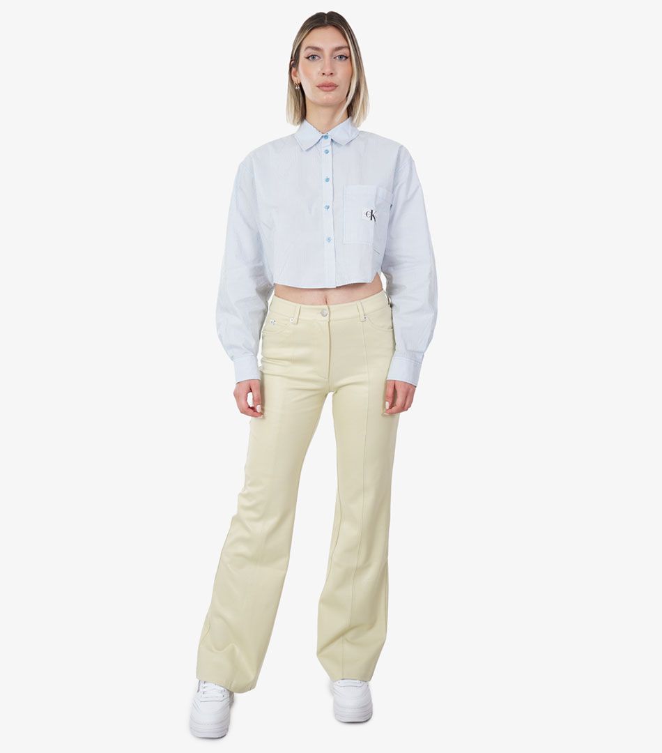 Calvin Klein Coated Milano Bootcut Trousers