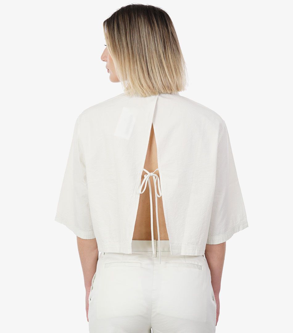 Calvin Klein Back Detail Seersucker Shirt