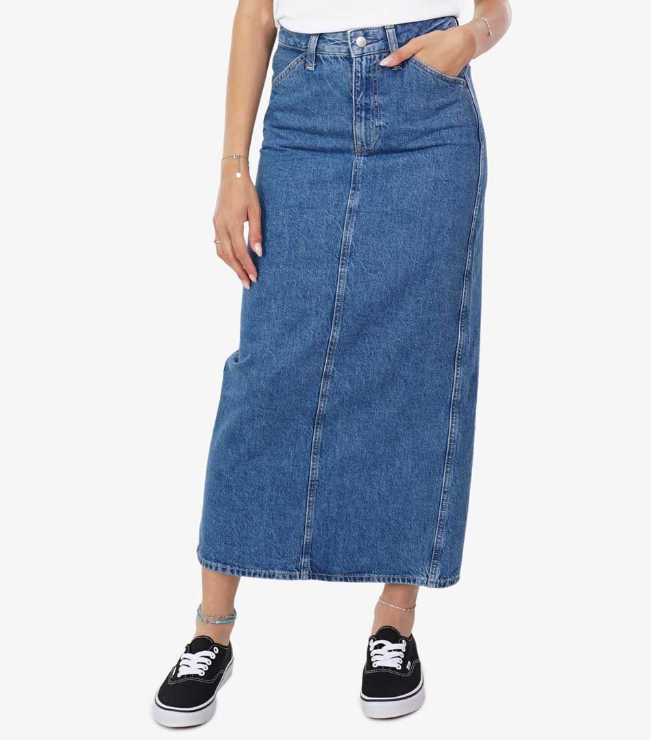 Calvin Klein Trouser Pocket Maxi Skirt
