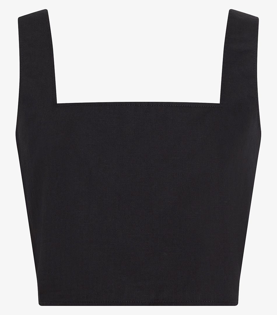 Calvin Klein Soft Cotton Linen Twill Top