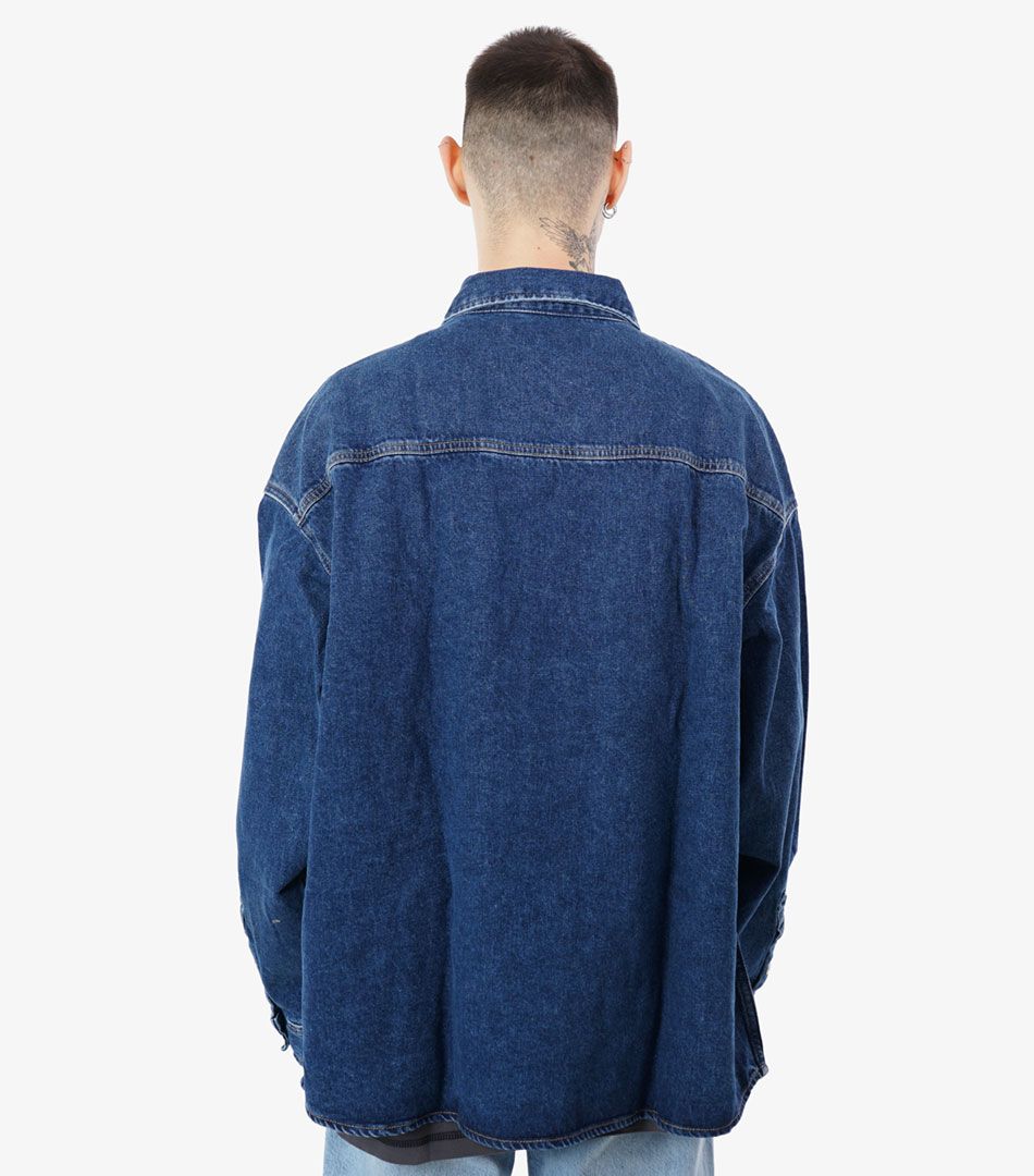 Calvin Klein Oversized Linear Denim Shirt