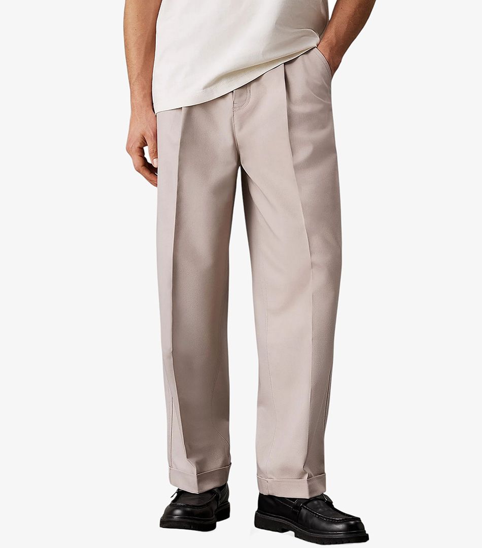 Calvin Klein Relaxed Tailored Twill Trousers