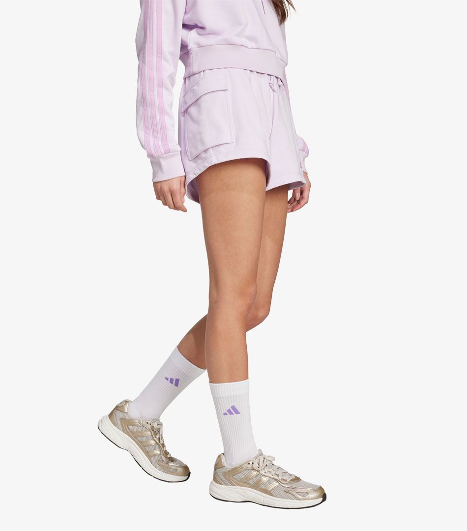 Adidas Essentials Small Logo French Terry Cargo Shorts