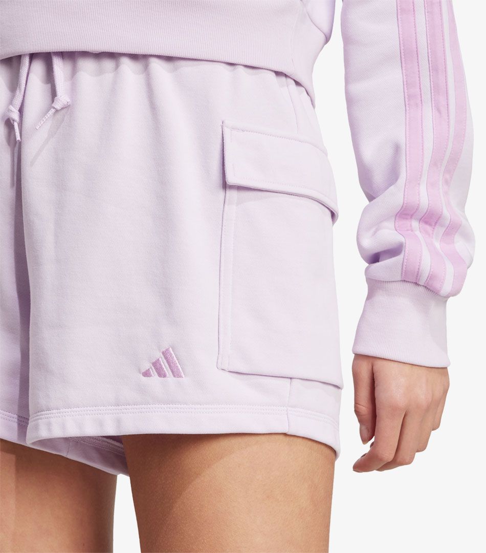 Adidas Essentials Small Logo French Terry Cargo Shorts