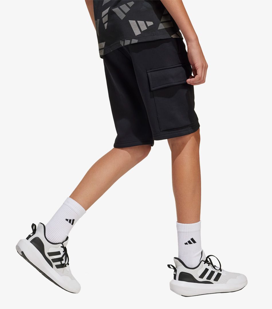 Adidas Seasonal Essentials Logo Celebration Fleece Shorts