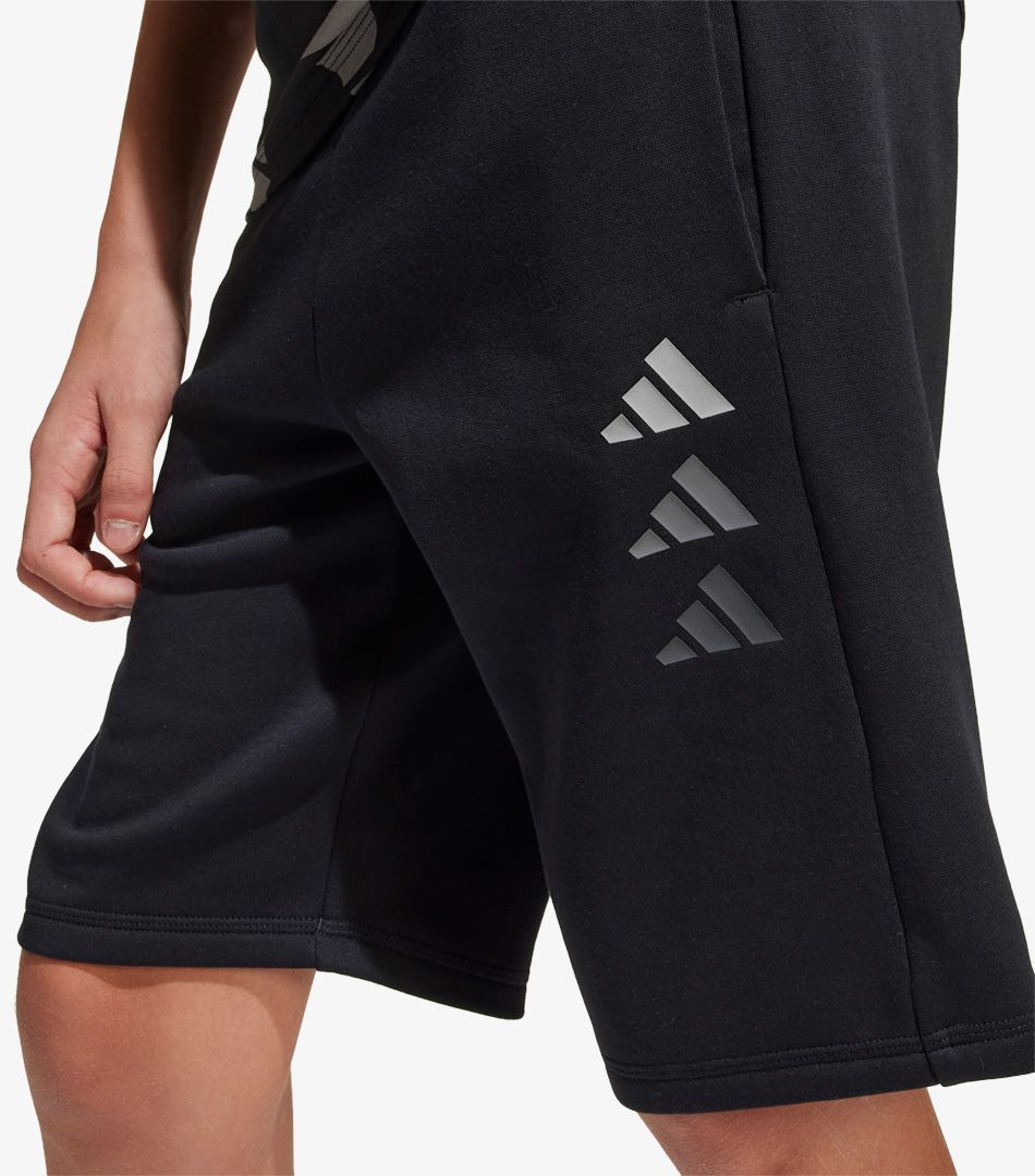 Adidas Seasonal Essentials Logo Celebration Fleece Shorts
