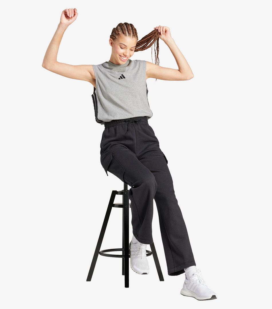 Adidas Essentials Linear Fleece Cargo Joggers