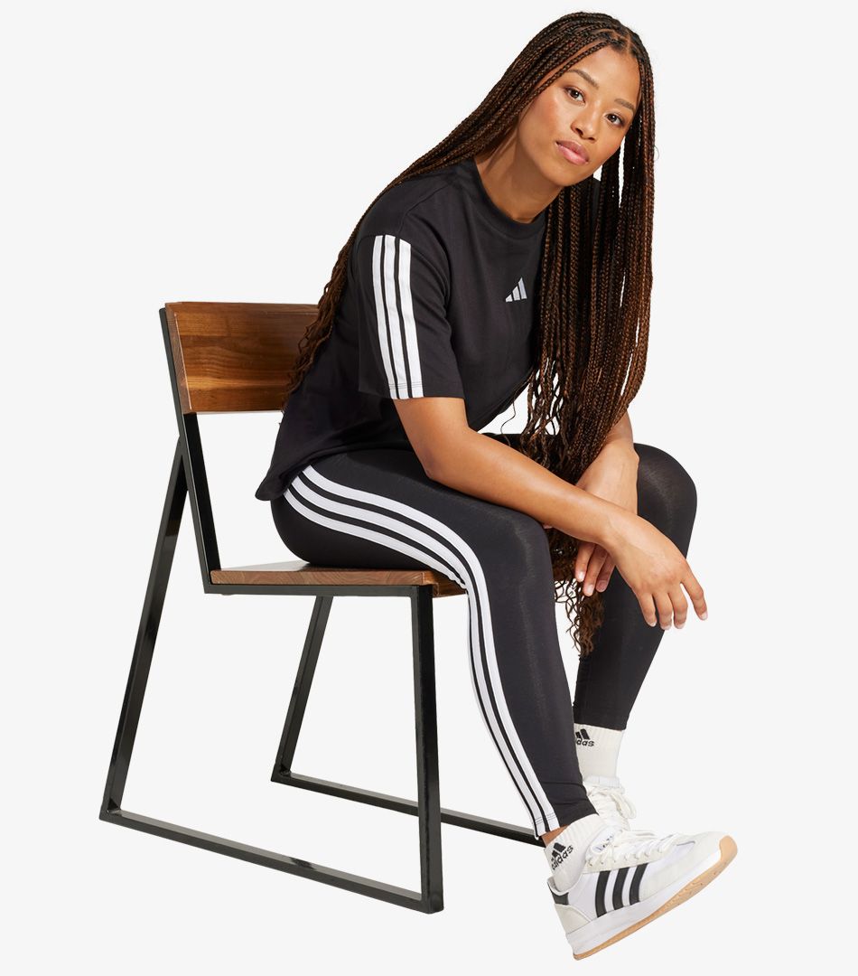 Adidas Essentials 3-Stripes Cotton Leggings