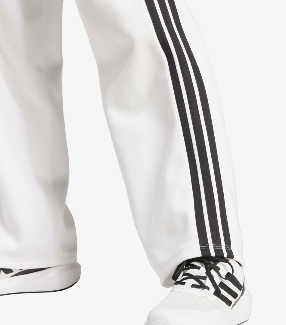 Adidas Essentials 3-Stripes Open-Hem Fleece Joggers