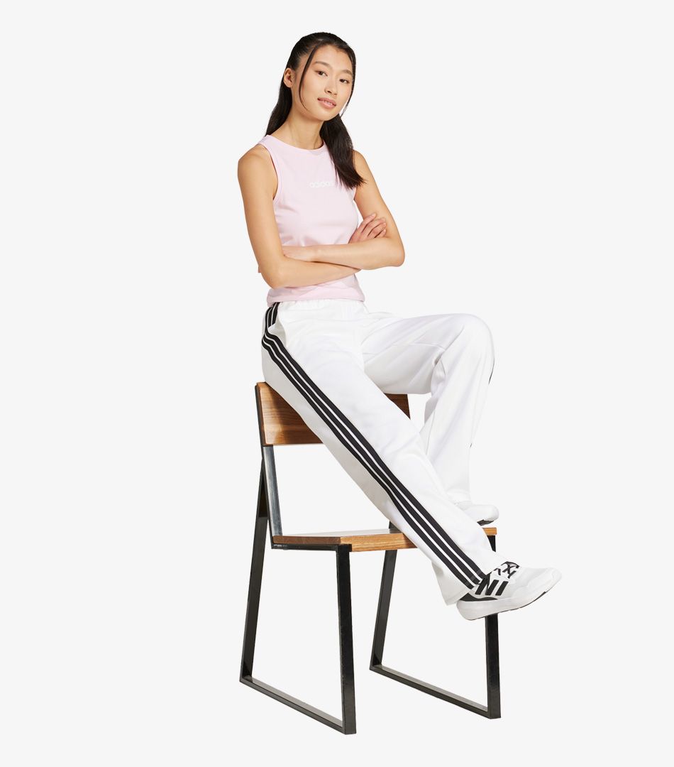 Adidas Essentials 3-Stripes Open-Hem Fleece Joggers