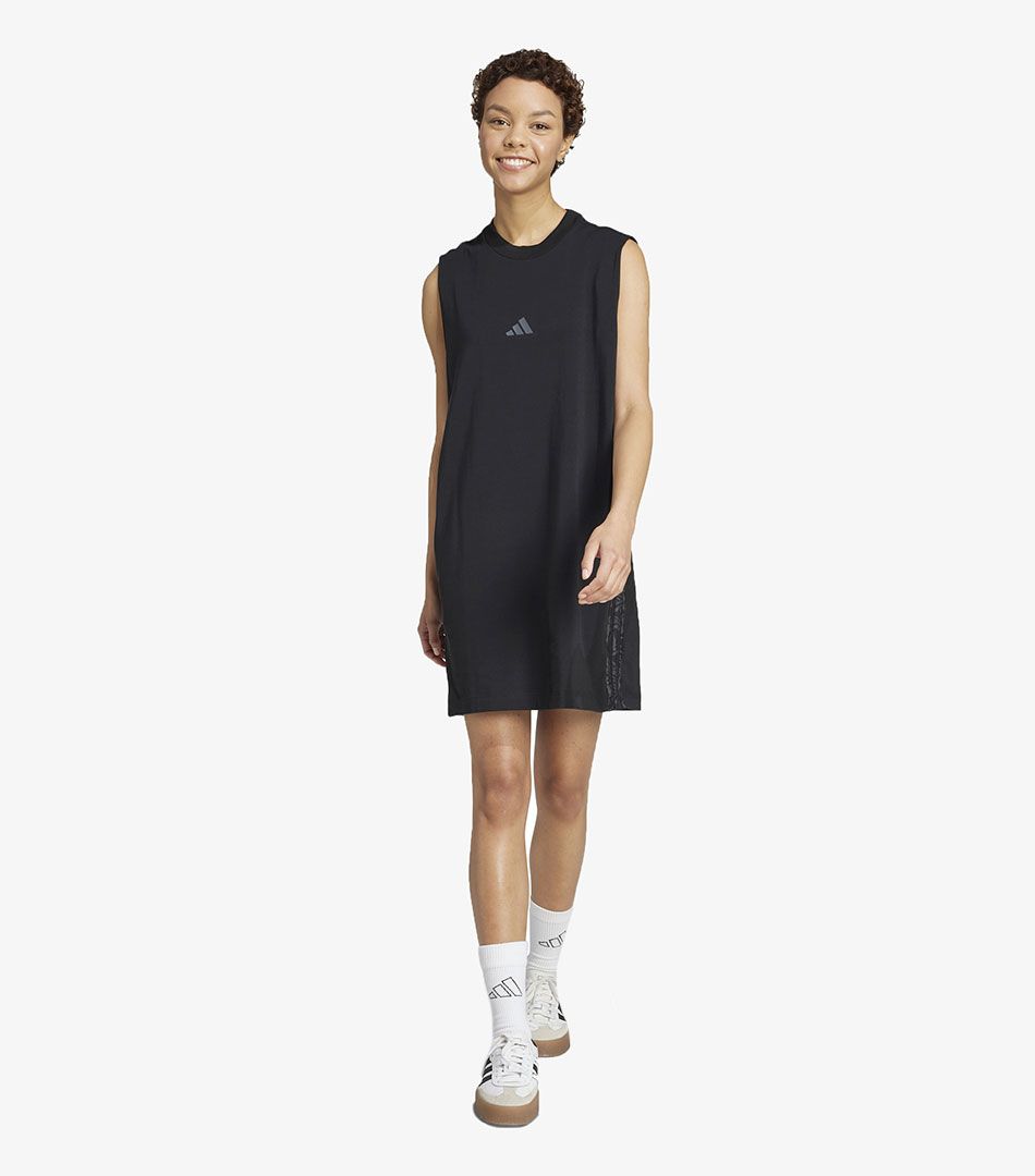 Adidas Essentials 3 Stripes Print Dress