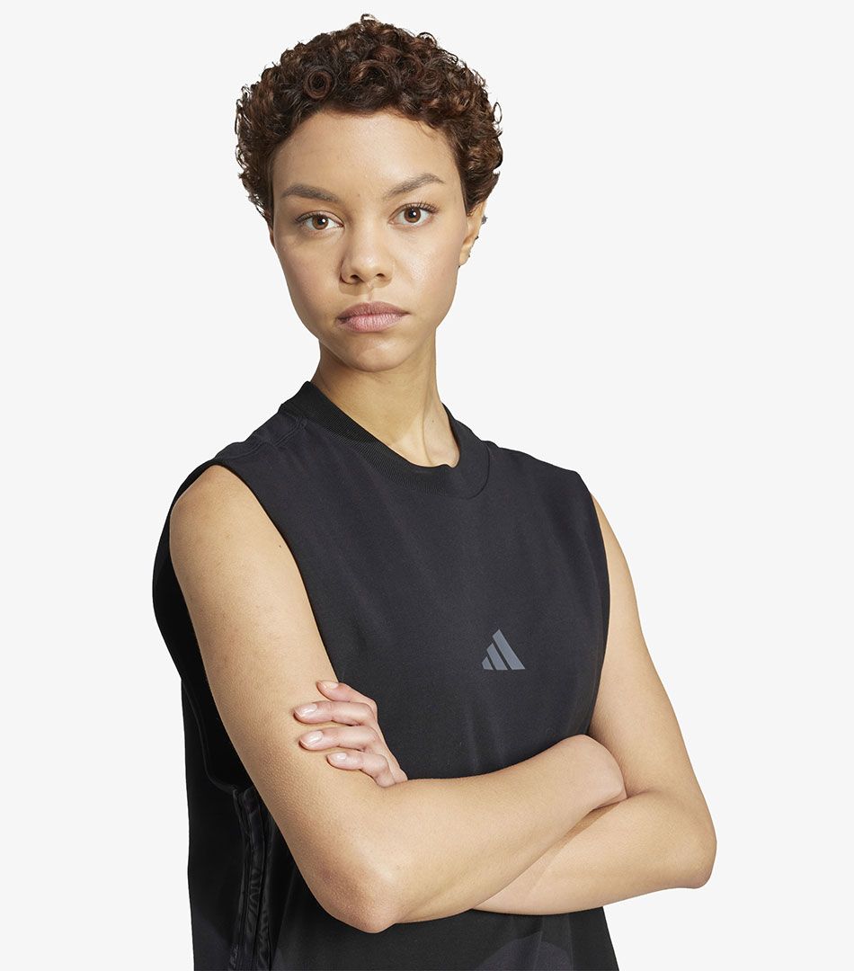 Adidas Essentials 3 Stripes Print Dress