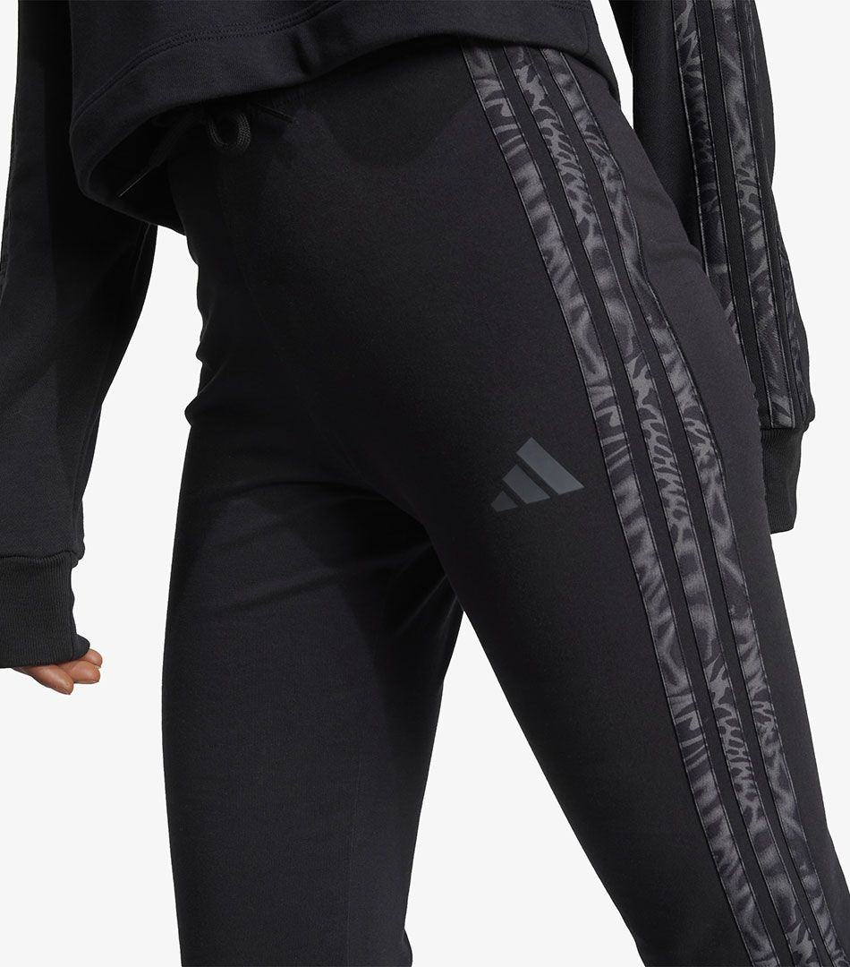 Adidas Essentials 3-Stripes Print Cotton Leggings