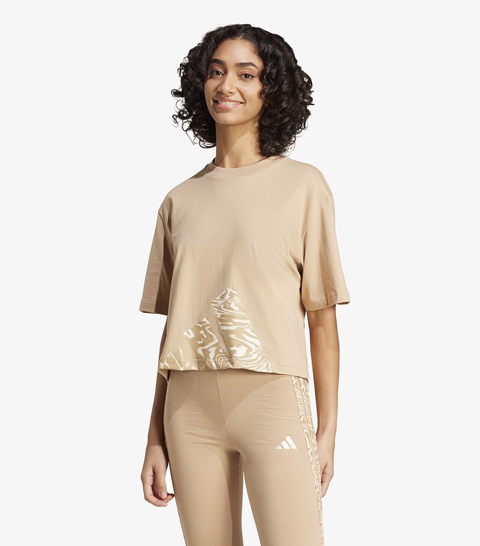 Adidas Essentials Seasonals Animal Big Logo Boyfriend Tee