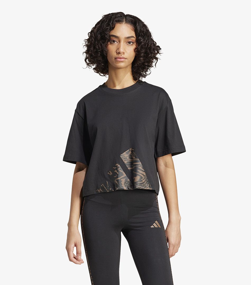 Adidas Essentials Seasonals Animal Big Logo Boyfriend Tee