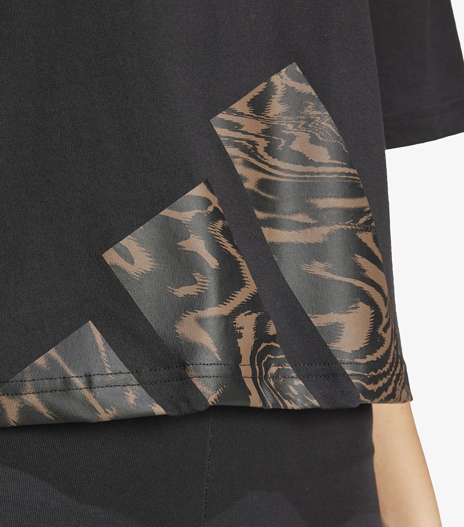 Adidas Essentials Seasonals Animal Big Logo Boyfriend Tee