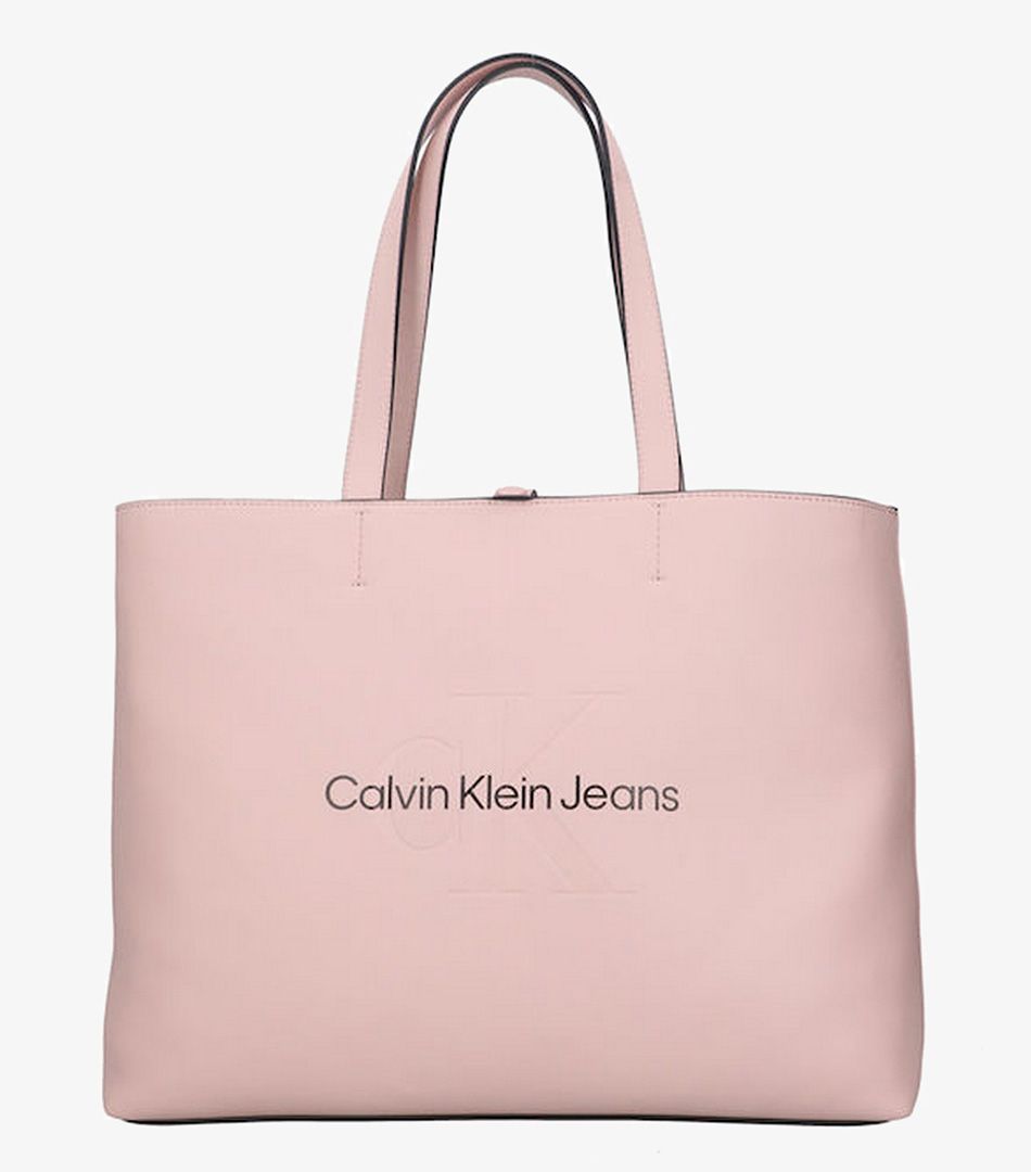 Calvin Klein Sculpted Monogram Slim Tote Bag