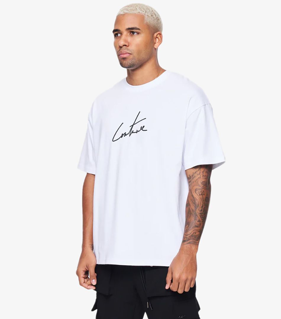 The Couture Club Puff Print Signature Relaxed Tee