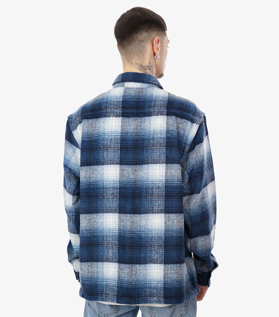 The Hundreds Don Plaid Zip Shacket