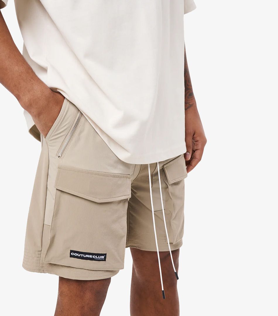 The Couture Club Panelled Cargo Shorts